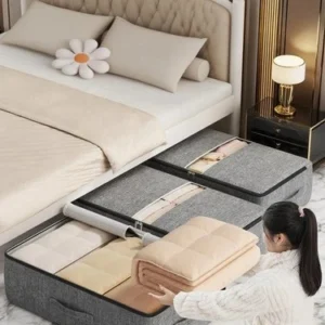 Under Bed Storage Bag Large Capacity Clothes Quilt Organizer Waterproof Box
